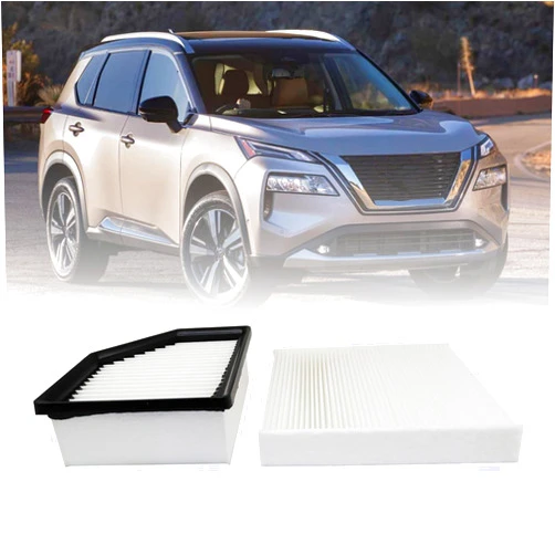 FZJDSD Engine Air Filter Replace 16546-6RA0A & Cabin Air Filter Replace 27277-6RC0A Combo Set Compatible with Nissan Rogue 2021 2022 2023