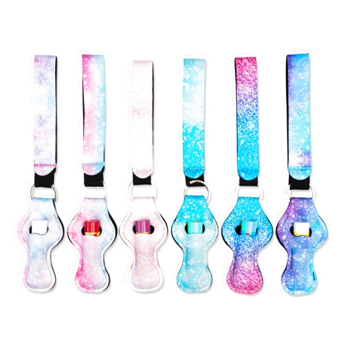 BAXENDALE AND CO Chapstick Keychain Holder and Matching Wristlet Bundle