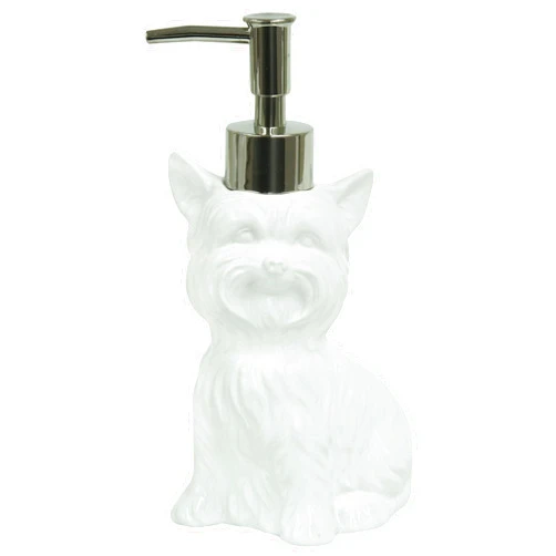 Bacova Guild Terrier Lotion Dispenser, White