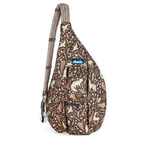 KAVU Original Rope Bag Sling Pack with Adjustable Rope Shoulder Strap
