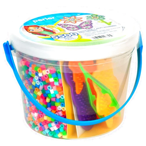 Perler Sunny Days Bright Color Fuse Bead Bucket, 5500 pcs