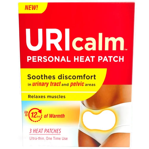 Uricalm Personal Heat Patch, Soothes Discomfort in Urinary Tract and Pelvic Areas, Up to 12 Hours of Warmth, Ultra-Thin One-Time Use, 3 Count