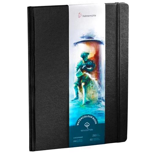 Hahnemühle Hahnemuhle Watercolor Book, 100% Cotton, Cold Press 250gsm, A4 Portrait (10625354)