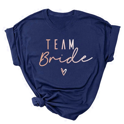 RuDily Bride Bachelorette Shirts - Bridal Party T-Shirt Wedding Tshirt Bridesmaid Proposal Gift