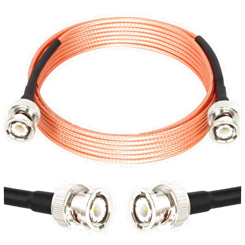 XRDS -RF BNC Cable 10 FT, 50 Ohm BNC Cable BNC Male to BNC Male Cable BNC RG316 Antenna Cable for Antenna Scanners or Handheld Ham Radios etc.