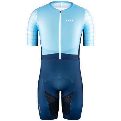 Louis Garneau Men's Aero Tri Suit (US, Alpha, Medium, Regular, Regular, Alaska Blue)