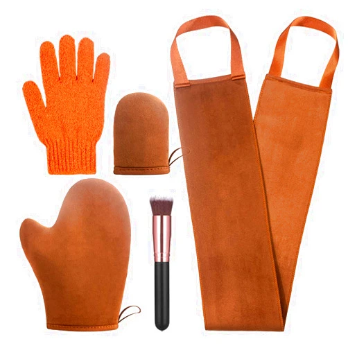 ANSPHIE 5 Pack Self Tanning Mitt Applicator Tanning Mitts Self Tanner Kit, Self Tanner Mitt Applicator Sunless Tanner Mitt Self Tanning Glove for Self Tan Mitt Applicator Self Tanner Mit Tanner Glove