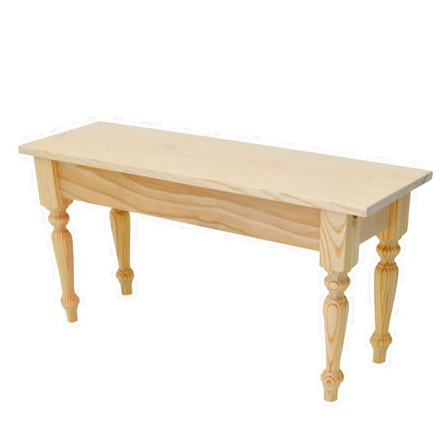 Ezekiel and Stearns Unfinished Bench with Turned Legs (36)
