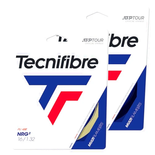 Tecnifibre NRG2 (17-1.24mm) Tennis String Set (Black)