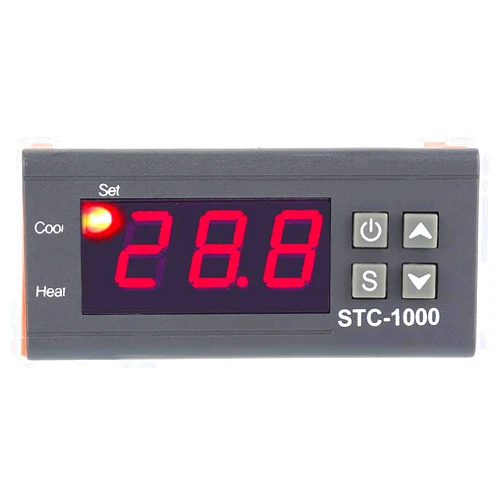 Walfront Temperature Controller STC-1000 Digital Thermostat Controller with LCD Display 110-220V, -50℃~99℃/-58~210℉