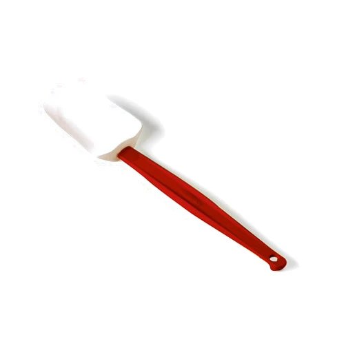 Rubbermaid Commercial Products High Heat Resistant Silicone Heavy Duty Spatula/Food Scraper 16.5-Inch, 500 Degrees F, Red handle, for Baking/Cooking/Mixing, Commercial Dishwasher Safe