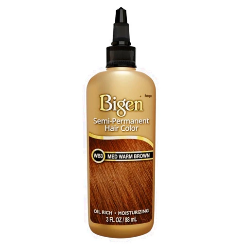 Bigen Semi Permanent Hair Color #WB3 Medium Warm Brown, 3 oz (pack of 3)