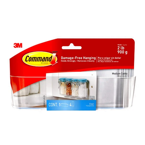Command Medium Caddy, Holds up to 2 lb, 7.5