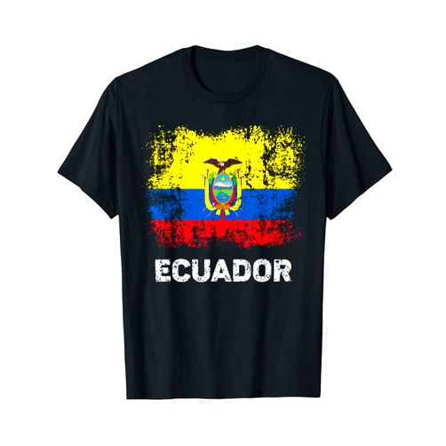 Ecuadorian Flag T-shirt Co. Vintage Ecuadorian Flag Shirt Patriotic Ecuador Flag T-Shirt