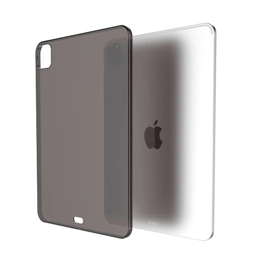 Demacia Asgens iPad Pro 11’’ Black Clear Case, Support Apple Pencil Charging Slim Lightweight Soft TPU Silicone Shock Absorption Protective Cover for iPad Pro 11’’ 2018/2020