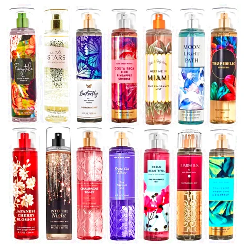 Generic Bath Body Works 3 PACK, Random Miscellaneous Assorted FINE FRAGRANCE MIST, 8 oz each (24 oz total)