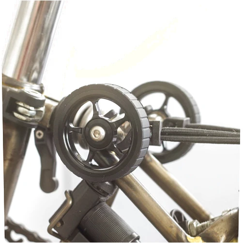 London Craftwork New Wide Easy Wheels For BROMPTON ver 2.0 in BLACK
