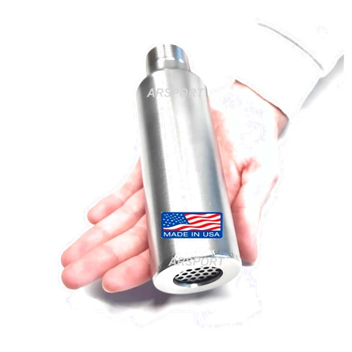 ARSPORT Stainless steel Muffler Spark arrestor inside, Predator 420, Predator 670, Predator 459, GX240, GX270, GX390, Generator, minibike muffler, 1