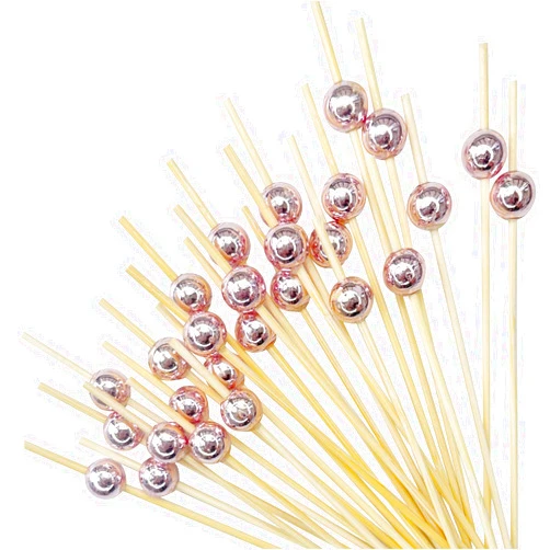 HXYCNNA 100pcs Bamboo Cocktail Picks, Toothpicks for Appetizer, Cocktail Forks Fruit Forks, Bamboo Skewers for Appetizers, Disposable Bamboo Charcuterie Accessories, Cocktail Skewers Party Supplies, 4.7 Inch