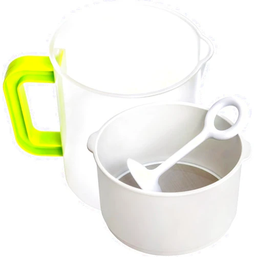 YZWDTGS Nut Milk & Greek Yogurt Maker - Reusable & Durable Nut Milk Bag Alternative - Fine Mesh Stainless Steel - Soy/Oat/Almond Milk - All Purpose Food Strainer - (1 Quart Yogurt, 1.5 Quart Nut Milk) (A)