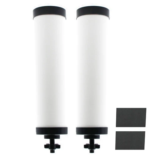 Renami 【Upgraded】Renami Ceramic Filter Silver Infused Replacement for BB9-2® Black Activated Carbon Filters, Compatible with Berkey® Travel, Large, Royal, Crown Series, Repeatable Cleaning Filters, Pack of 2