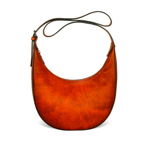 Iswee Leather Crossbody Bags for Women Hobo Bag Lightweight Designer Shoulder Handbags Stylish Crescent Purse