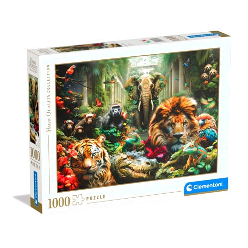 Clementoni - 39824 - Puzzle Collection - Mystic Jungle - 1000 Pieces - Adult Puzzle, Horizontal, Animal Puzzle, Fun for Adults, Made in Italy