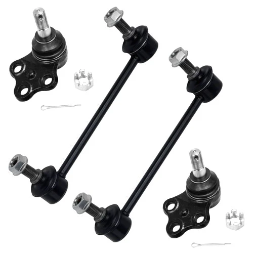 Detroit Axle - Front Lower Ball Joints and Sway Bars Replacement for 1997-2003 Infiniti QX4 - [1996-2004 Nissan Pathfinder] - 4pc Set