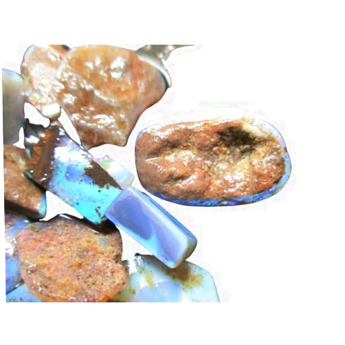 Generic Australian Fire Opal Chunks Rough, 1250 Carats