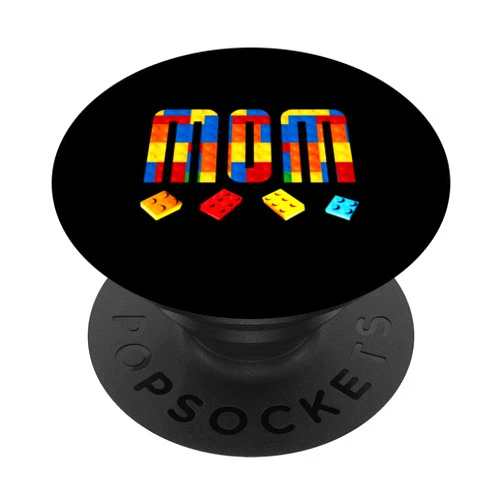 Building Blocks Family Birthday Gear Mom Master Builder Building Blocks Birthday Family Matching PopSockets Standard PopGrip