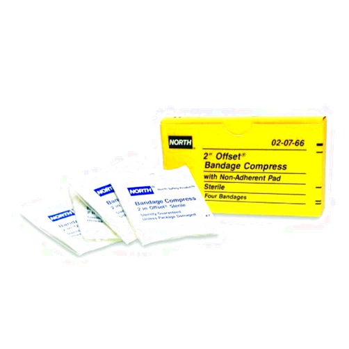 Honeywell Bandage Compress, 2'' OFFSET?, 4 per unit 020766
