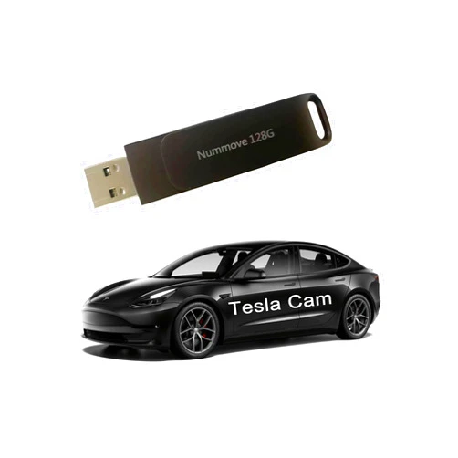 Nummove.com Tesla Dashcam and Sentry Portable SSD Flash Drive with USB 3.0 128 GB for Tesla Model 3/S/X/Y Dashcam & Sentry Mode | Pre-Configured Tesla Model 3/S/X/Y Accessories| Tesla Thumb Drive| Video Footage