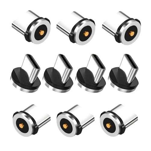Raosky Magnetic Charging Series (Type-c Tips)/10pc,Magnetic Type-C Tips,Just Charger Tips Without USB Cable&Non-Data