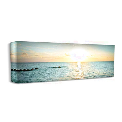 ArtDirect Bimini Horizon I 18x9 Gallery Wrapped Canvas Museum Art by Bryant, Susan