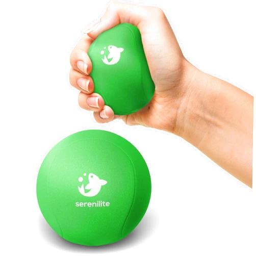 Serenilite Stress Balls for Adults, Squeeze Ball for Hand Therapy, Stress Ball, Hand Exercisers for Therapy & Grip Strengthening, Physical Therapy Balls, Hand Grip Strengthener.