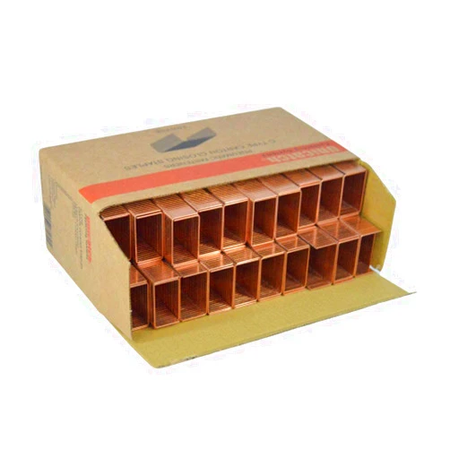 Unicatch Copper CC34C Carton Closing Staples 1-1/4-Inch Crown, 3/4-Inch, C34 for Pneumatic & Manual (2,000/Box)