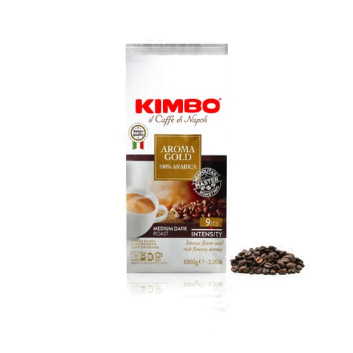 Kimbo Roasted Coffee Beans (Aroma Gold, 2.2 Pounds)