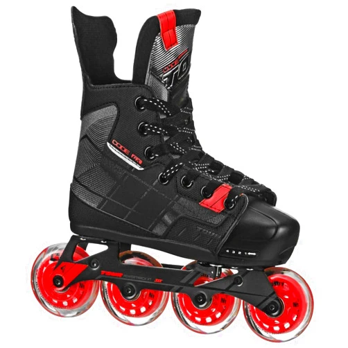 TOUR Unisex Code GX Adjustable Hockey Skate, Youth, Black, 11J-1 M US