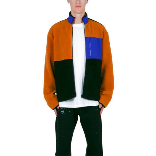 mnml Men's Color Block Zip Up Jacket