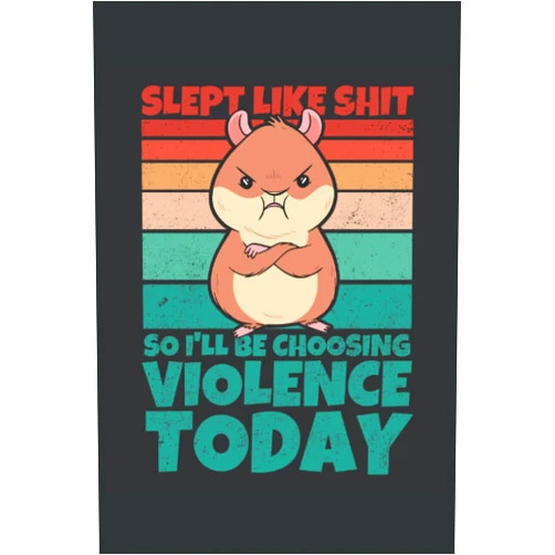 By Lucas C. Falls (Author) Slept Like Shit Today So I'll Be Choosing Violence Today: Cartoon Hamster mit lustigem Spruch - Witziges Geschenk mit sarkastischem Statement - Tolle ... Seiten Gepunktet 6x9 in (15.24 x 22.86 cm)