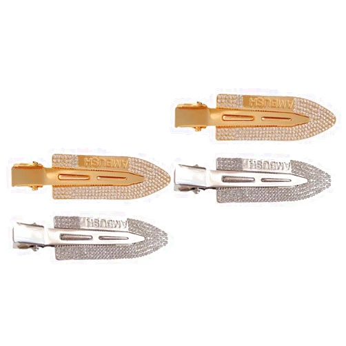 FOMIYES 4 pcs Shiny Hairpin Headdress hair styling tools hair styling accessories rhinestone no bend hair clips hair jewels for women no crease barrette make up alligator clip alloy girl