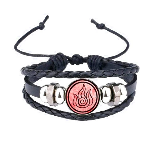 TAMPHAMRVS New 2025 The Last Airbender Bracelet Kingdom Jewelry Air Nomad Fire And Water Tribe Holiday Party Dome Glass Bracelet Gift Jewelry Fashion Accessories Creative Gift