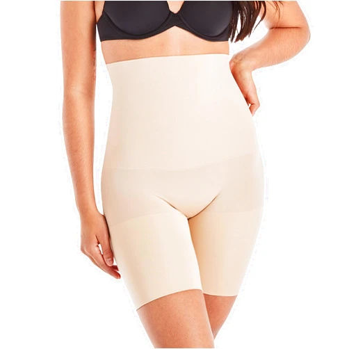 Maidenform Women's Shapewear High-Waist Thigh Slimmer, Tummy Control Thigh Slimmer Seamless Short, Firm Control Shapewear
