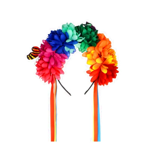 DreamLily Flower Crown Headband Halloween Cinco De Mayo Party Costume Dia de los muertos Headpiece NC25