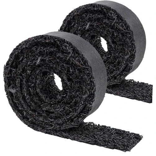 Heelos Rubber Mulch for Landscaping,2 Rolls 120×4.5inch Black Rubber Mulch Mat Pathway Solution Recycled, Natural-Looking Permanent Garden Barrier Edging Border for Plants, Vegetables, and Flowers
