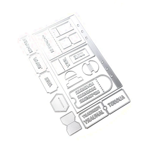 ELIZABETH CRAFT DESIGNS Planner Essentials 56-Tickets & Tabs Elizabeth Craft Metal Die