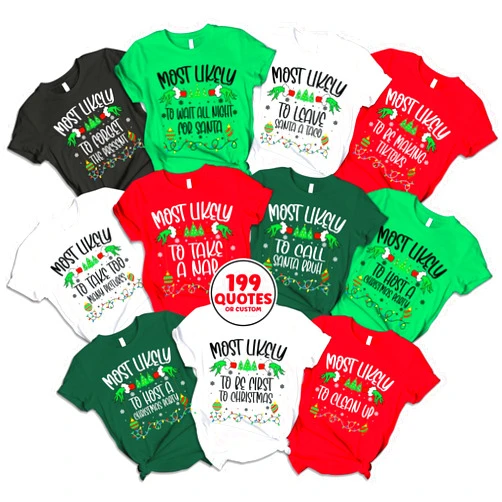 AstroFazz Christmas Customized T-Shirts - Family Matching Xmas Tshirts - Gifts for Christmas