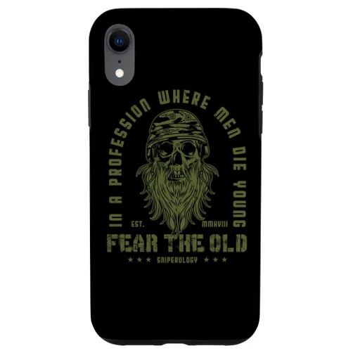 Böser Alter Mann I Totenkopf Veteran Motiv iPhone XR Fear Den Old Man I Army I Skull I Soldier I Men Case