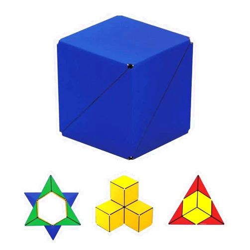 GeoBender 20802 Geometric 3D Puzzle Cube Large-Anti Stress Magnet Children STEM/STEAM Educational Toys (Primary-2)