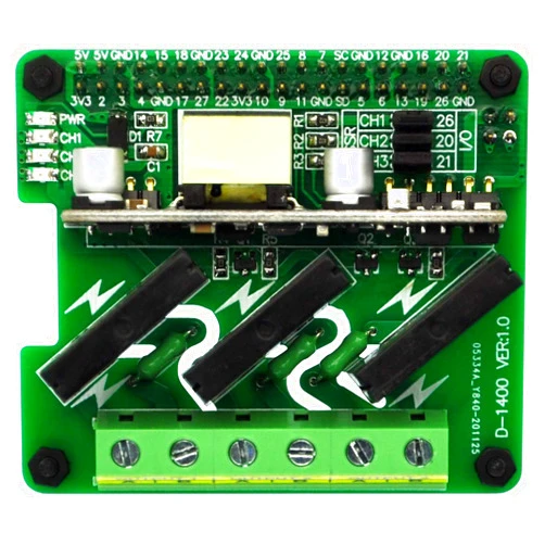 OONO RPi PoE & SSR Solid State Relay Board for Raspberry Pi 3B+ 4B